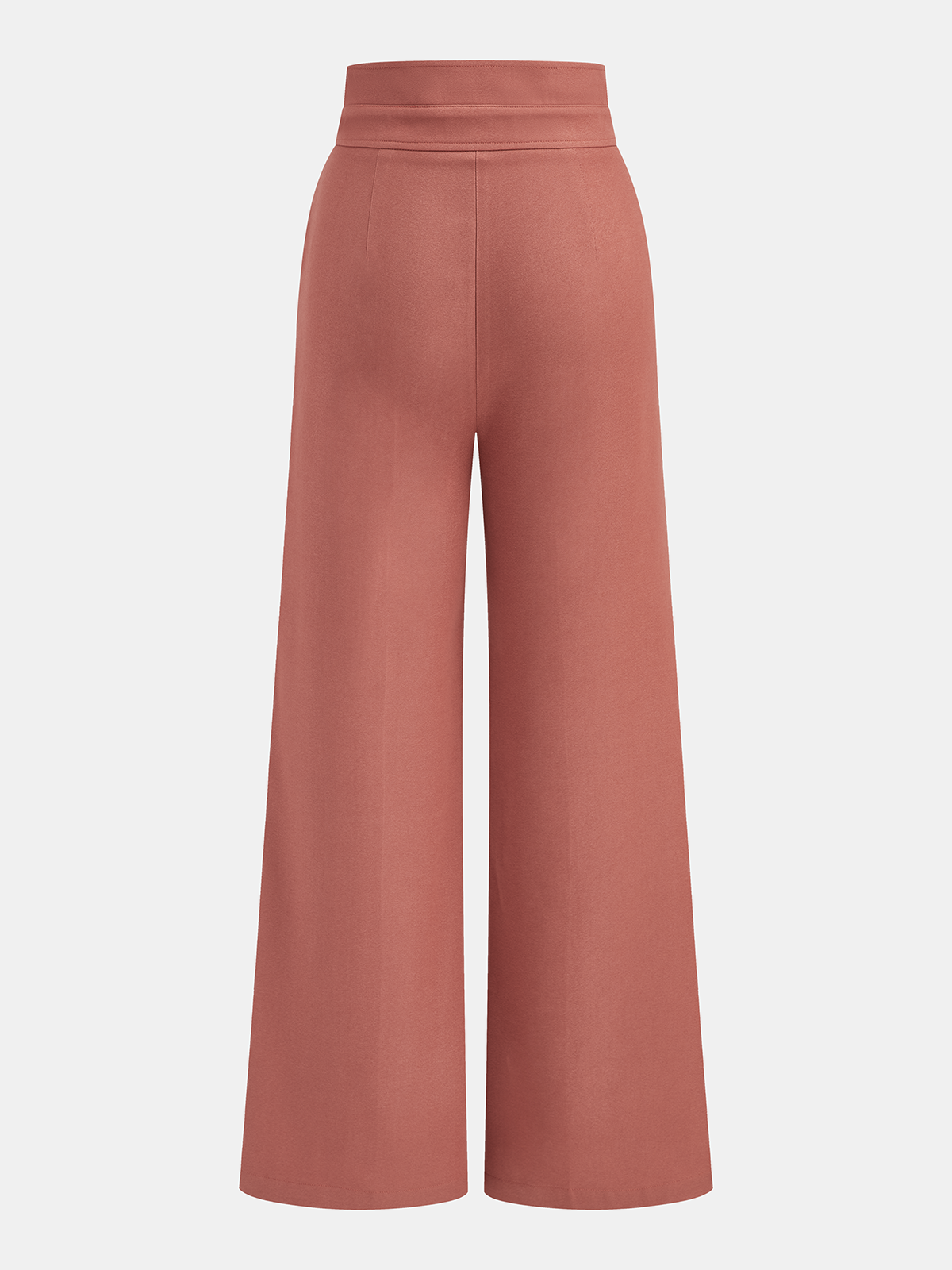 Pantalón Ancho de Cintura Alta con Doble Cinturilla