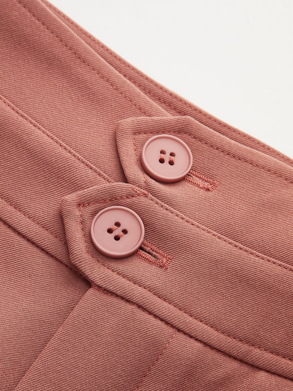 Pantalón Ancho de Cintura Alta con Doble Cinturilla