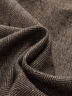 Pantalón de Pierna Curva de Espiga de Cintura Media