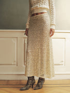 Falda Maxi Sirena con Lentejuelas