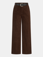 Pantalón de Pana de Cintura Media con Cinturón