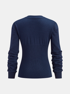 Hook-and-Eye Deep V-Neck Cardigan