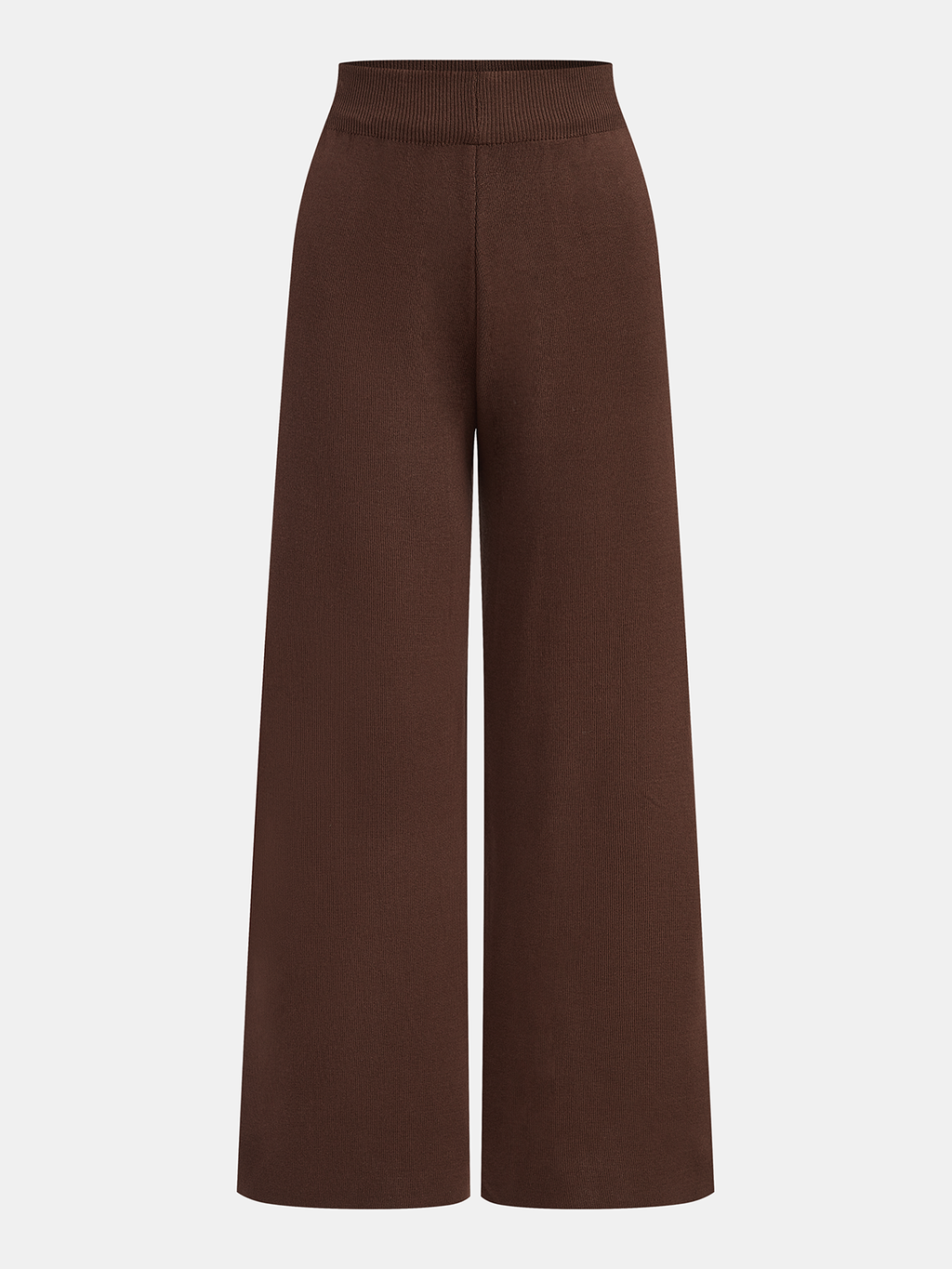 Conjunto de Tres Piezas: Top Cuello Alto, Cárdigan y Pantalón de Punto