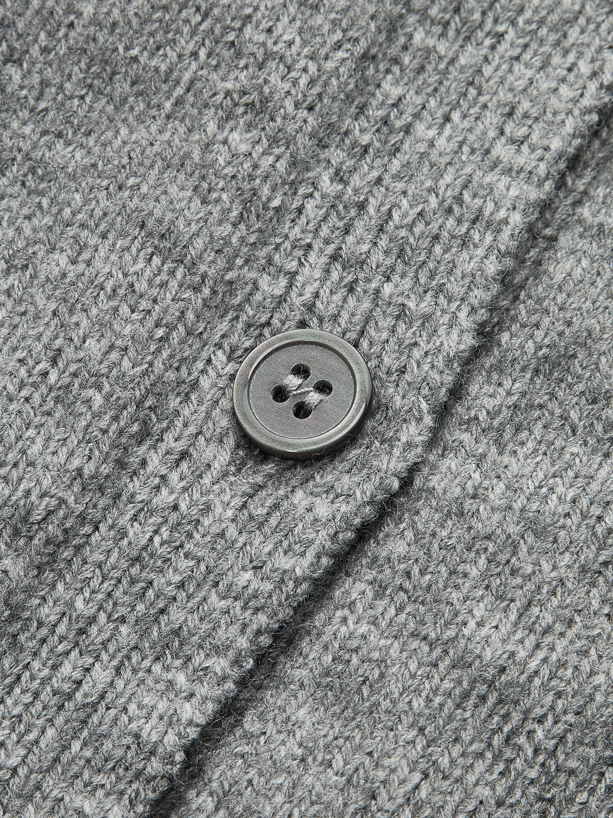 Lace Hem Collared Knit Cardigan