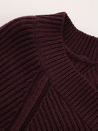 Metal Button Cinched Waist Knit Cardigan