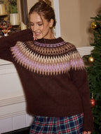 Fair Isle Wool Blend Cardigans