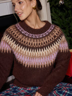 Fair Isle Wool Blend Cardigans
