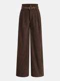 Pantalón de Pana de Cintura Alta con Cinturón