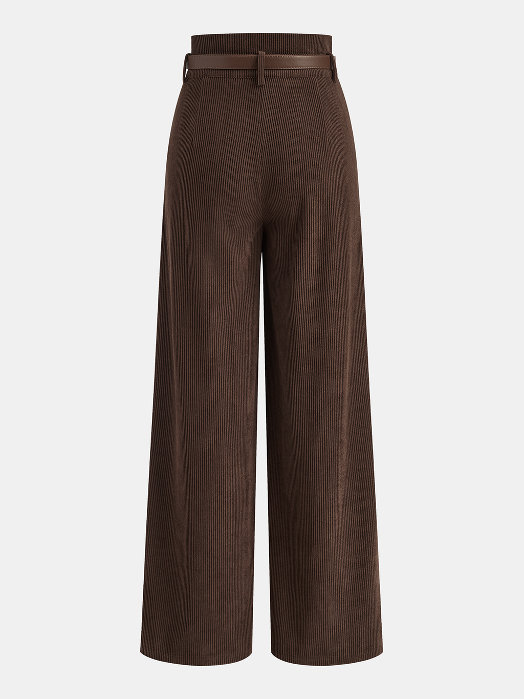 Pantalón de Pana de Cintura Alta con Cinturón