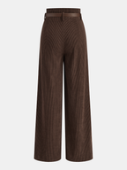 Pantalón de Pana de Cintura Alta con Cinturón