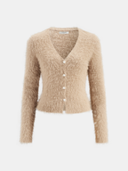 Mohair Knit Cardigan and Mermaid Skirt Set