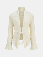 V-neck Long-sleeved Loose Knitted Cardigan