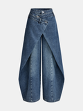 Jeans Anchos Cruzados