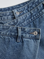 Jeans Anchos Cruzados