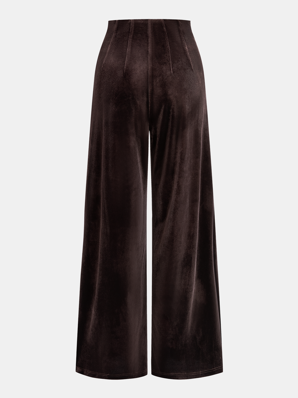 Pantalón Ancho de Terciopelo con Cintura Asimétrica