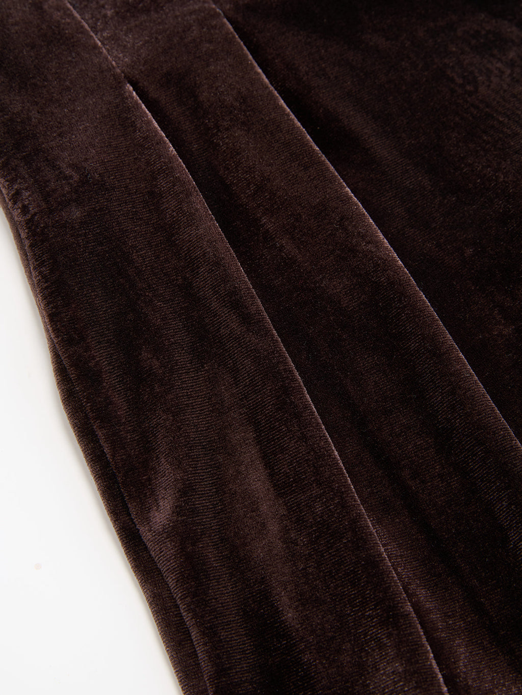Pantalón Ancho de Terciopelo con Cintura Asimétrica