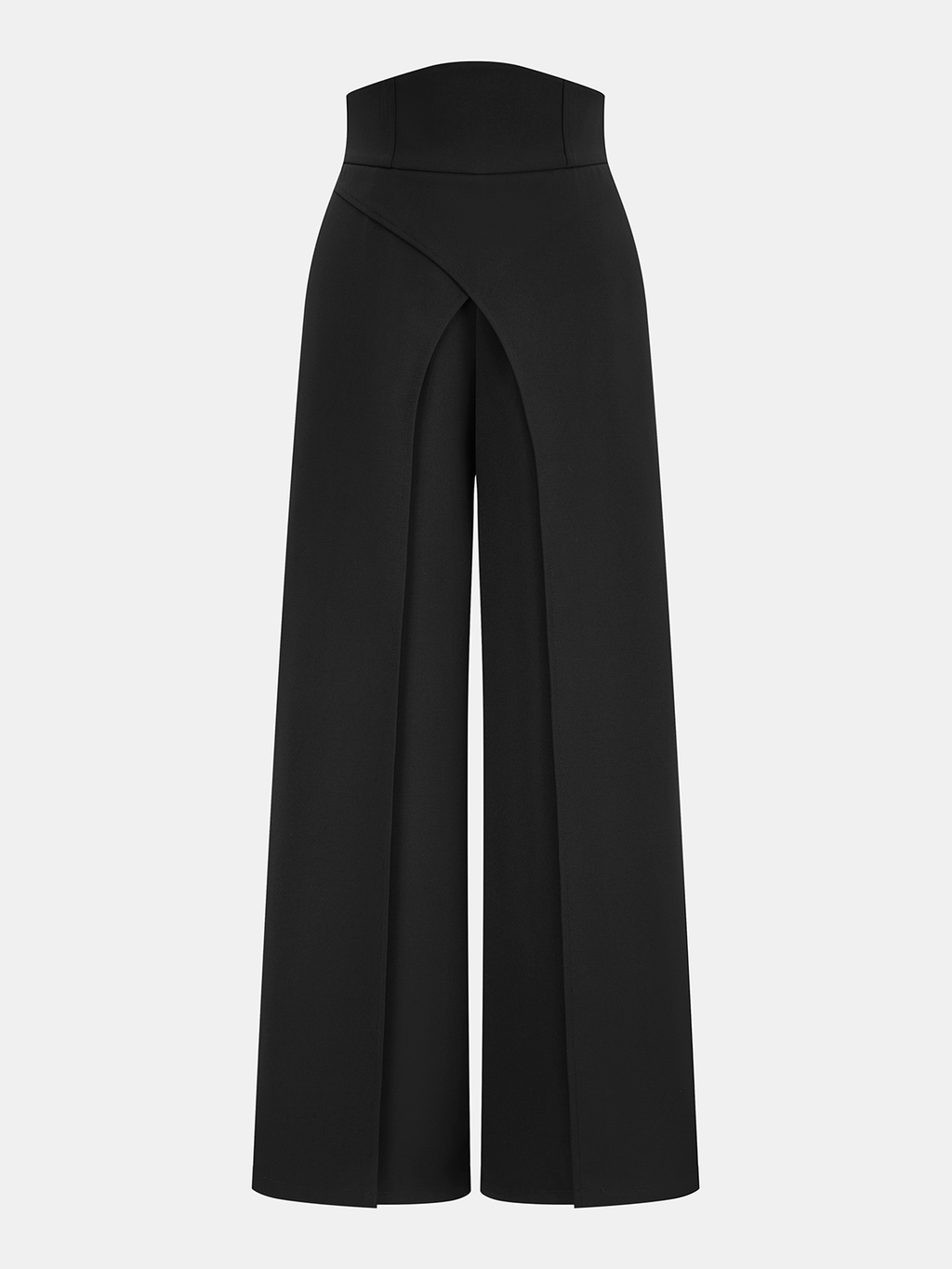 Pantalón Ancho Asimétrico de Cintura Alta