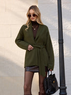 Tie-Waist Wrap Cardigan