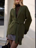 Tie-Waist Wrap Cardigan