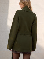 Tie-Waist Wrap Cardigan