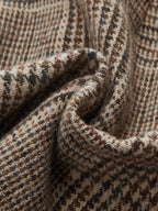 Shorts de Tweed Pata de Gallo con Cinturón y Cintura Alta