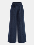 Conjunto de Chaqueta de Terciopelo con Cremallera y Pantalón Ancho