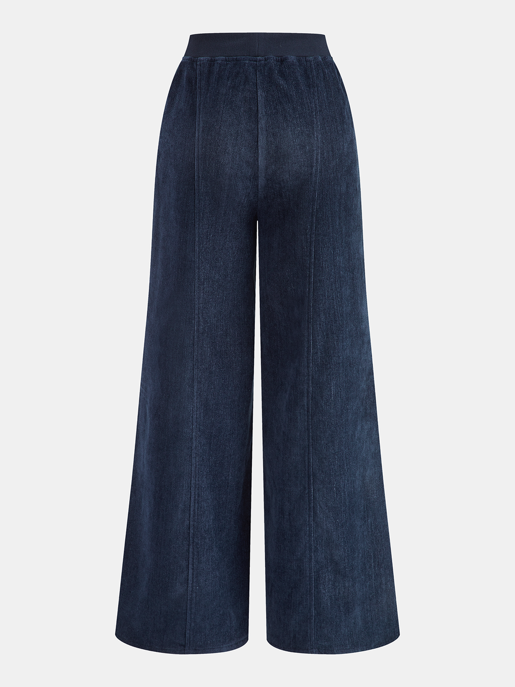 Conjunto de Chaqueta de Terciopelo con Cremallera y Pantalón Ancho
