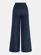 Conjunto de Chaqueta de Terciopelo con Cremallera y Pantalón Ancho