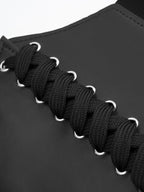 Lace-Up Faux Leather Corset Belt