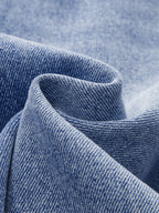Falda Midi de Denim Asimétrica con Abertura