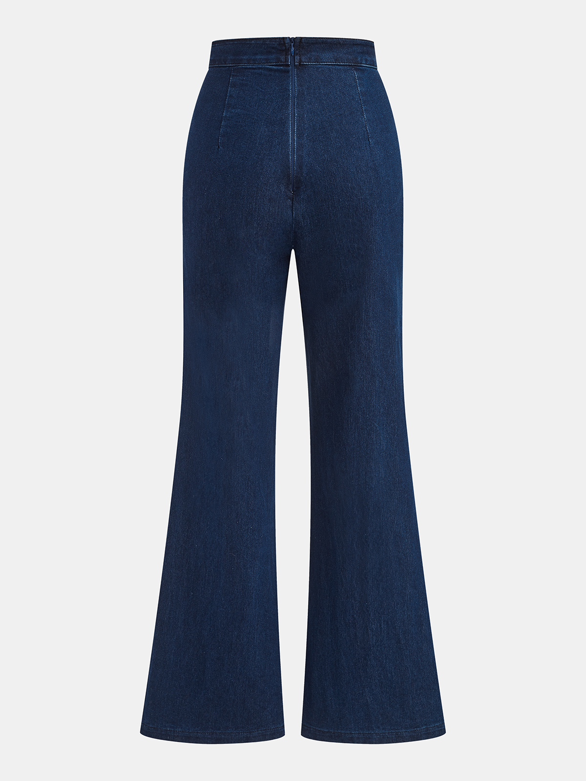 Conjunto de Top de Denim Sin Mangas y Pantalón Acampanado