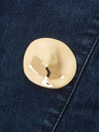 Conjunto de Top de Denim Sin Mangas y Pantalón Acampanado