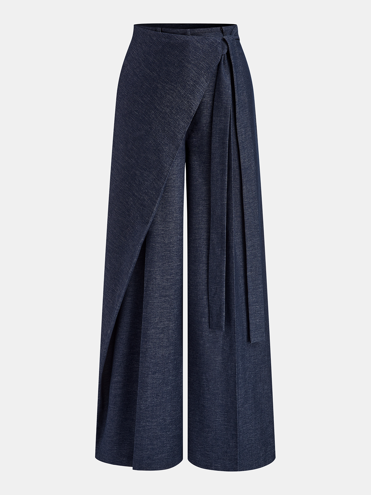 Pantalón Ancho Cruzado Asimétrico
