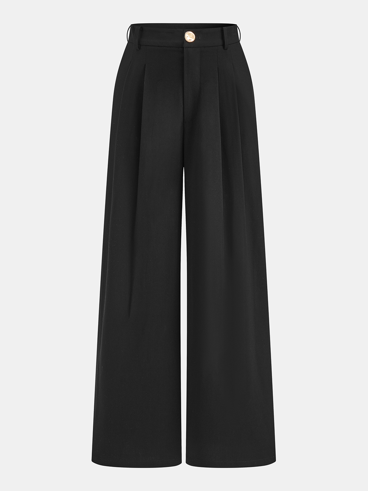 Conjunto de Top Fruncido Sin Mangas y Pantalón Plisado