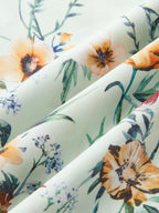 Minifalda Cruzada Anudada con Estampado Floral