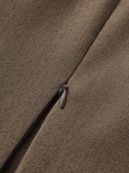 Deep V Cinched Waist Metal Buckle Vest