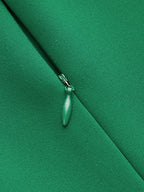 Mono Corto Drapeado Sin Mangas de Cuello Simulado