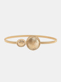 Textured Double Disc Elastic Waist Belt