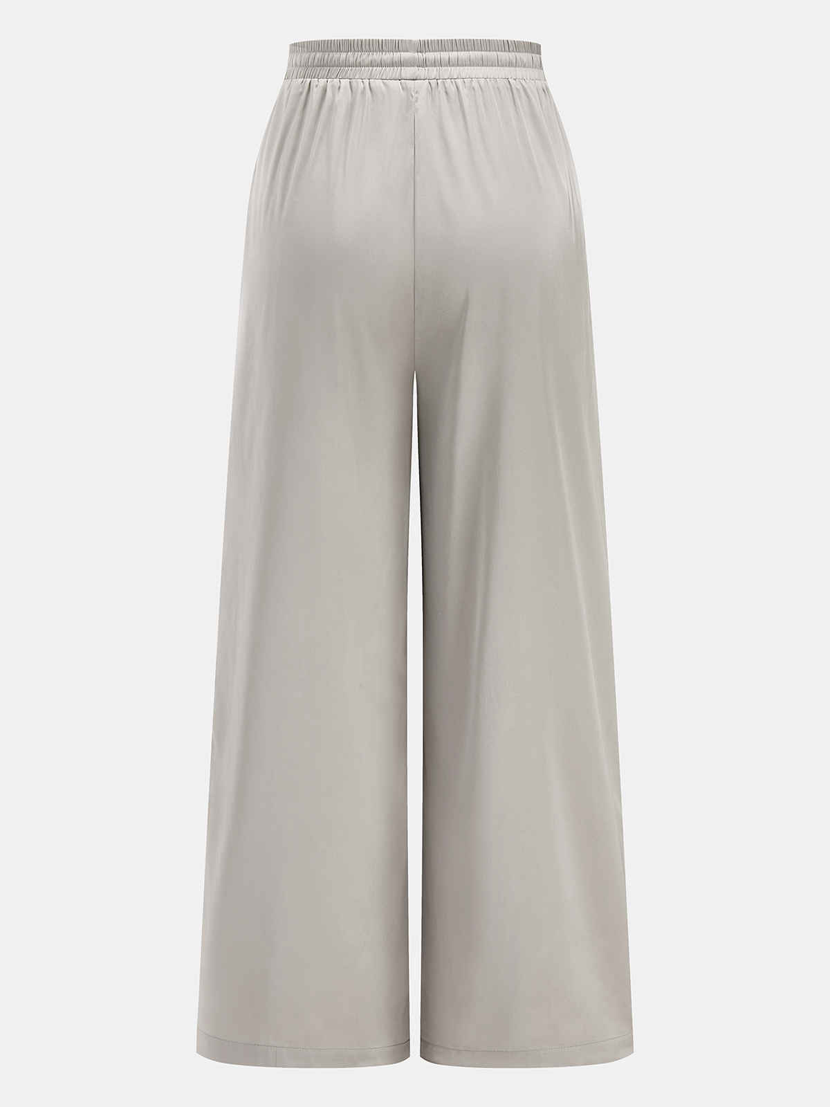 Conjunto de Top de Satén de Un Hombro y Pantalón con Cordón