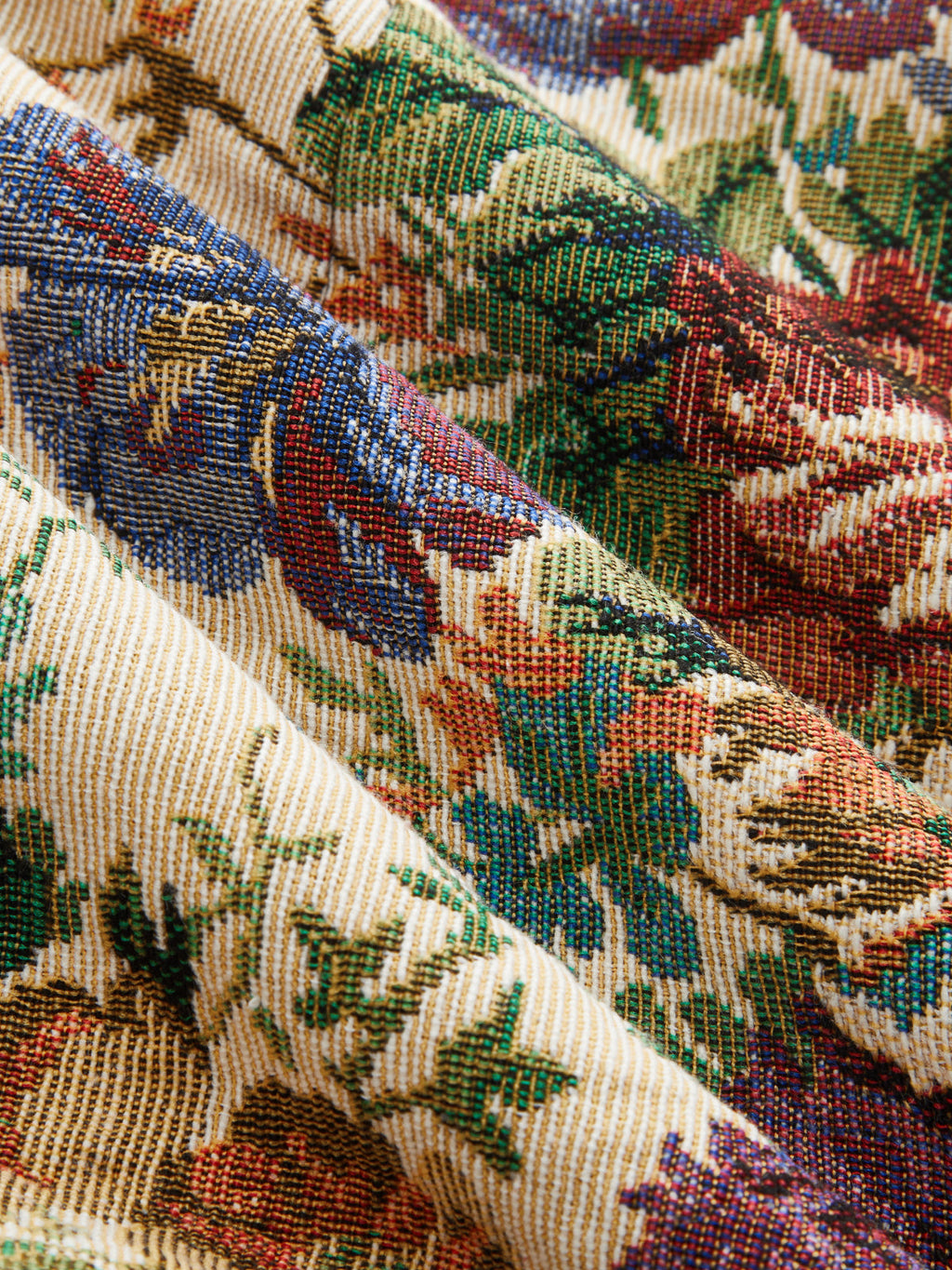 Shorts de Jacquard Floral de Cintura Media