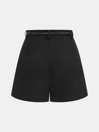 Shorts Casual de Cintura Media con Cinturón