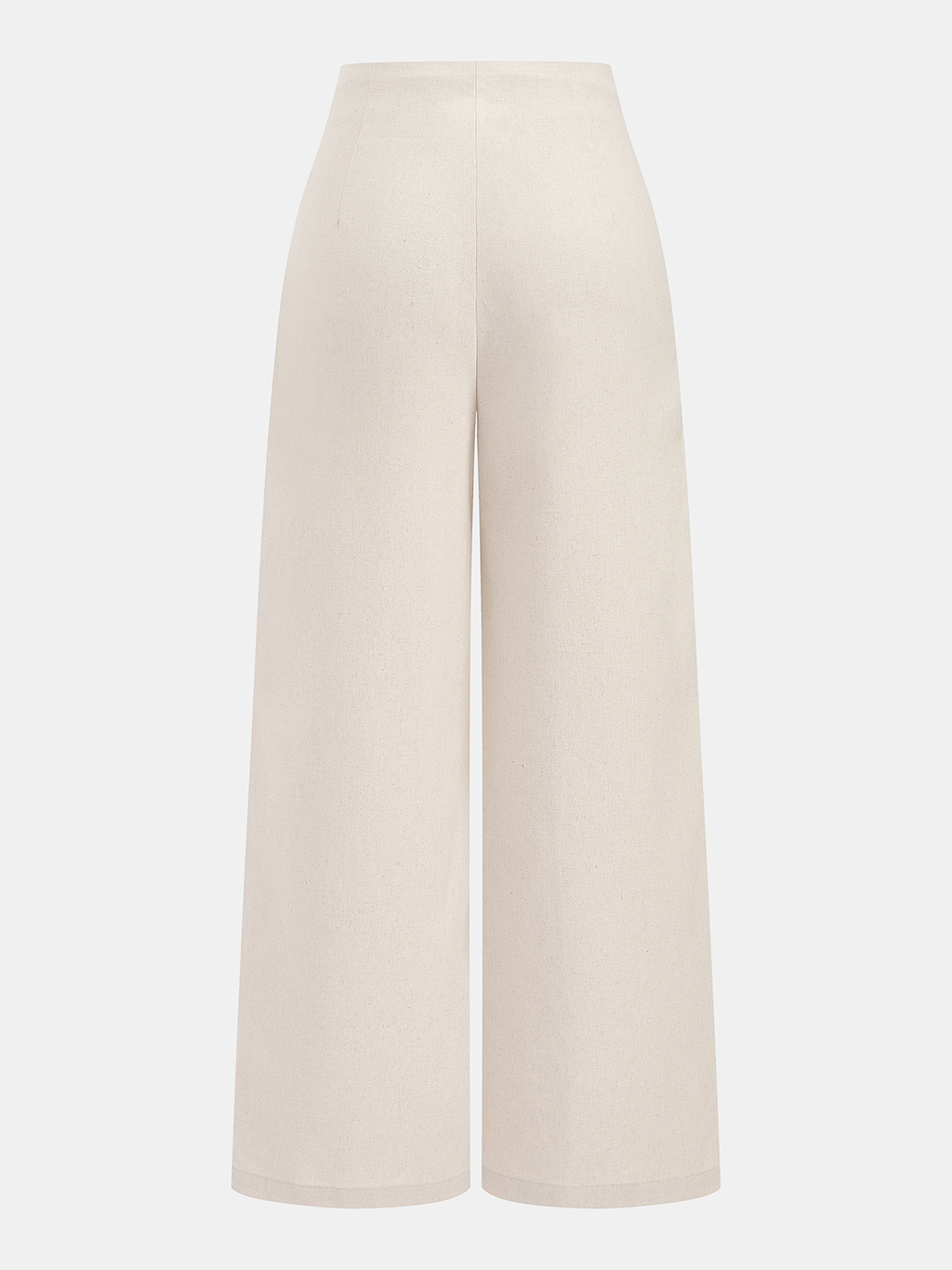 Conjunto de Top Halter Fruncido y Pantalón de Lino