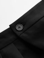 Pantalón Ancho Globo con Superposición Asimétrica