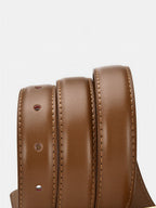 Horsebit Buckle Leather Belt