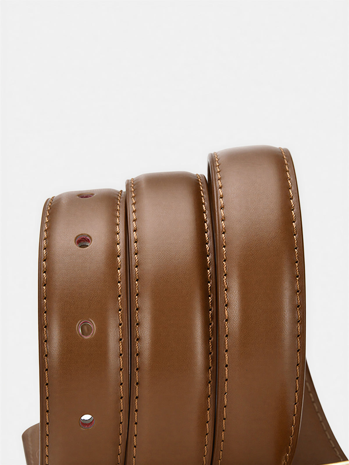 Horsebit Buckle Leather Belt