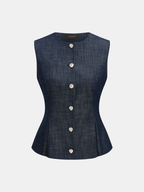 Conjunto de Top Sin Mangas y Pantalón de Algodón