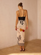 Bow Cami One Piece Swimsuit & Sarong Set