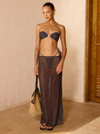 Polka Dot Three Piece Bikini Set
