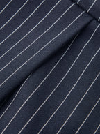 Pantalón Ancho de Raya Diplomática de Cintura Media