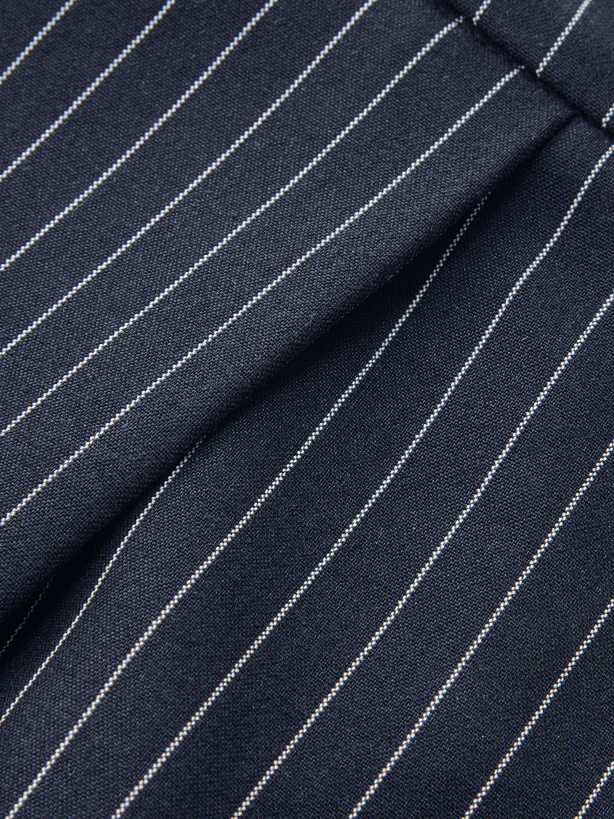 Pantalón Ancho de Raya Diplomática de Cintura Media